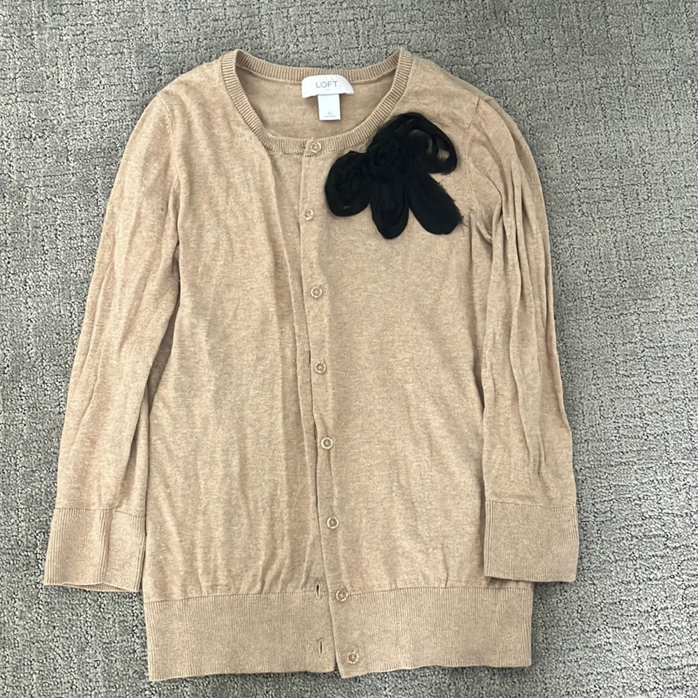 Tan LOFT cardigan